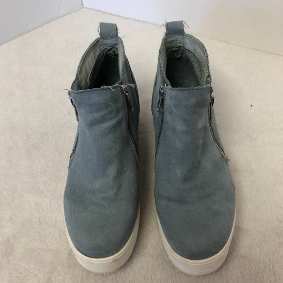 Soda Taylor Hidden Wedge Sole Ankle Heel Booties Side Zipper Shoes Size 8 - Picture 3 of 10